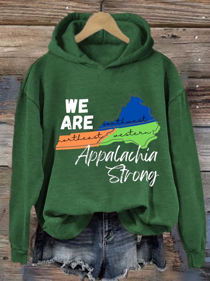 Women's We Are Appalachia Strong Print Casual Sweatshirt