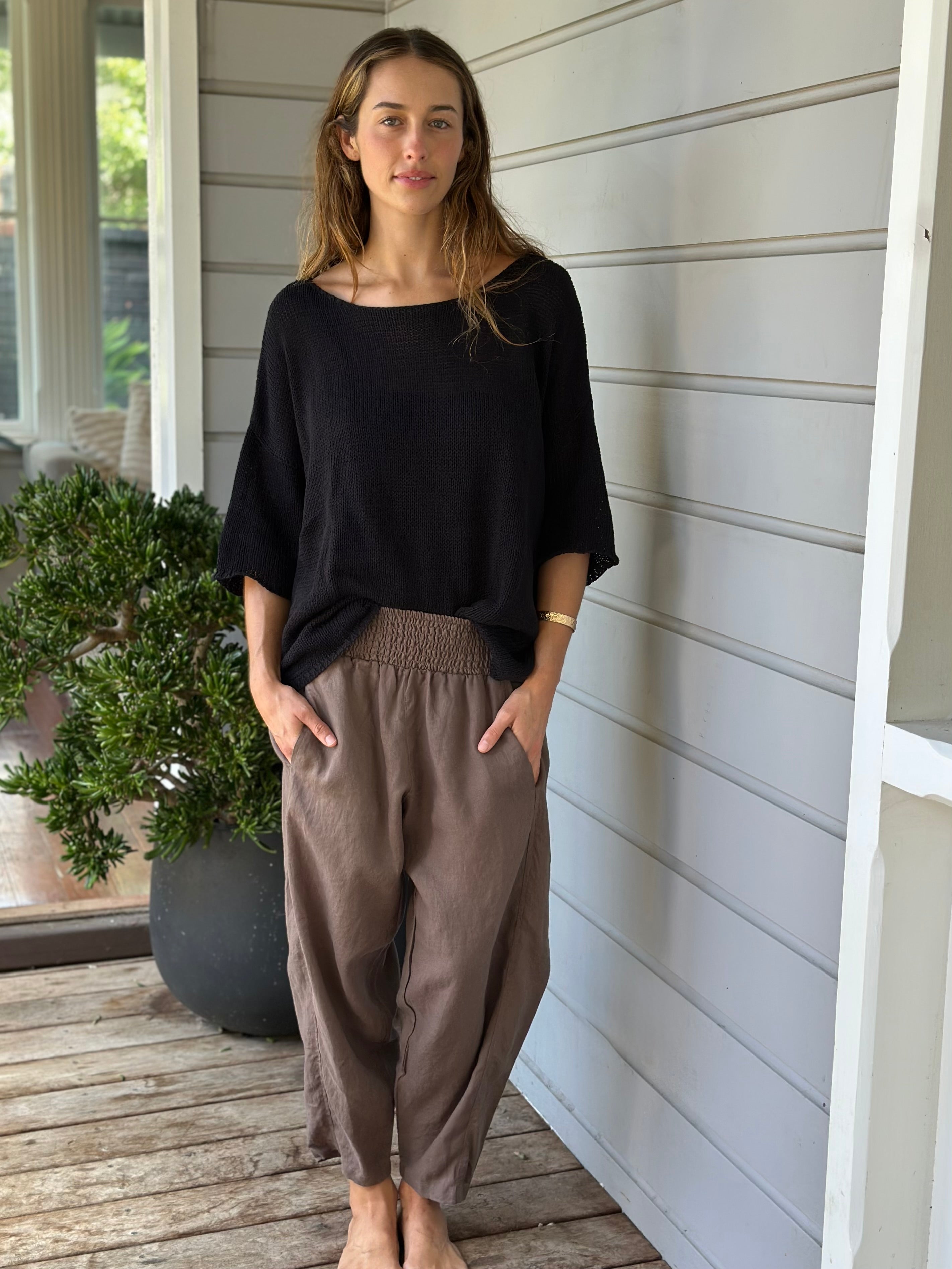 frankie pant - soil linen