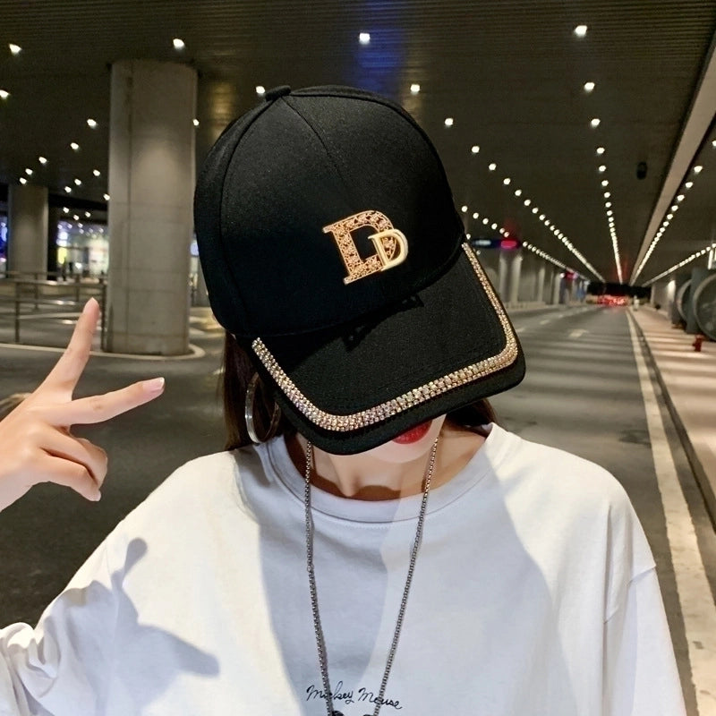 Women's Minimalist Letter Curved Eaves Baseball Cap