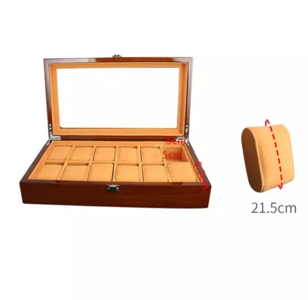 WOODEN WATCH STORAGE BOX