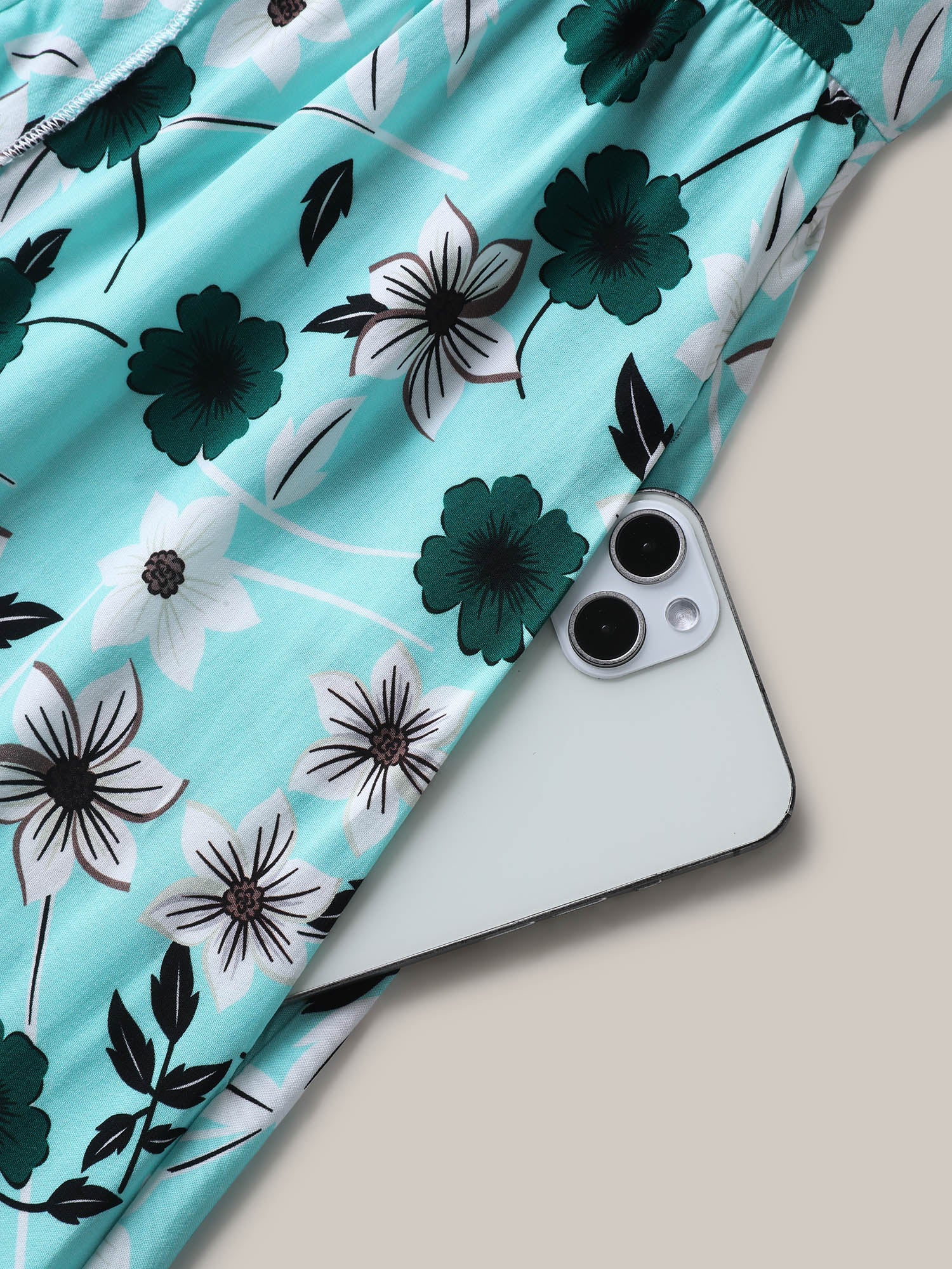 Off-Shoulder Floral Print Adjustable Midi Dress