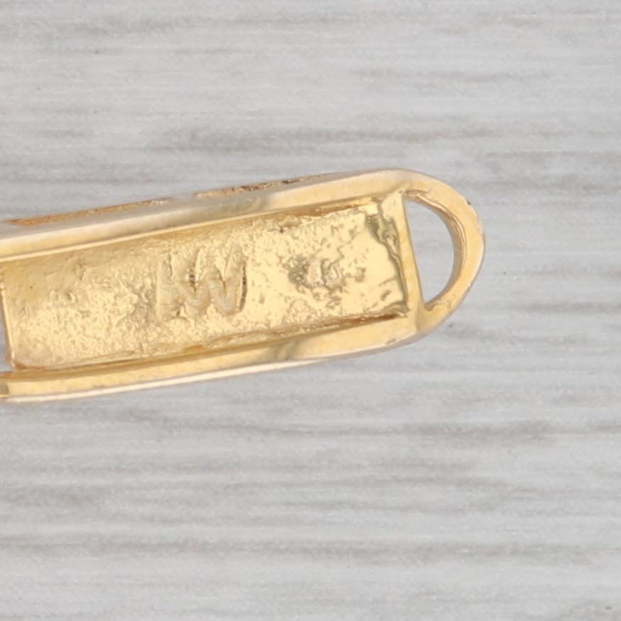 Vintage Figure Pushing Sled Pin 10k Yellow Gold Alaskan