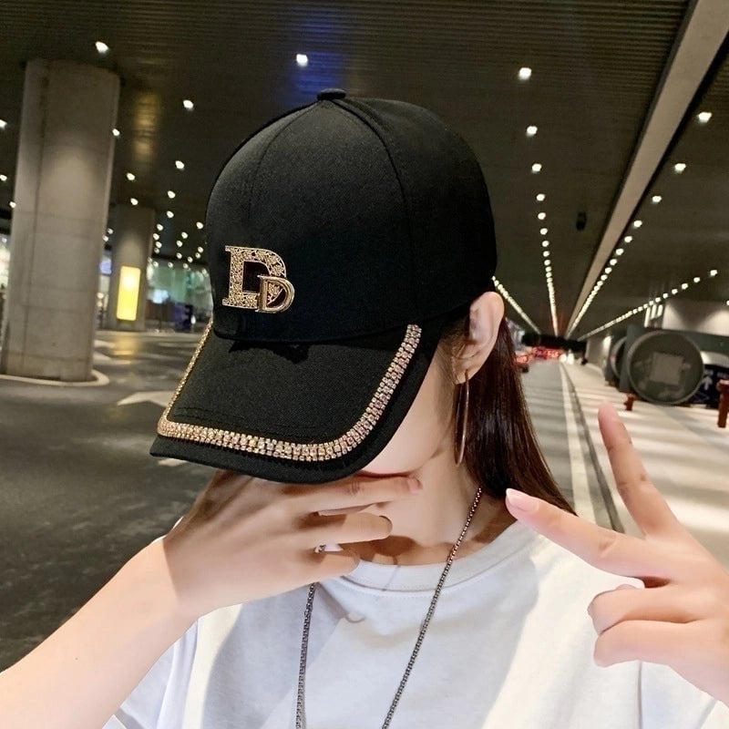 Women's Minimalist Letter Curved Eaves Baseball Cap