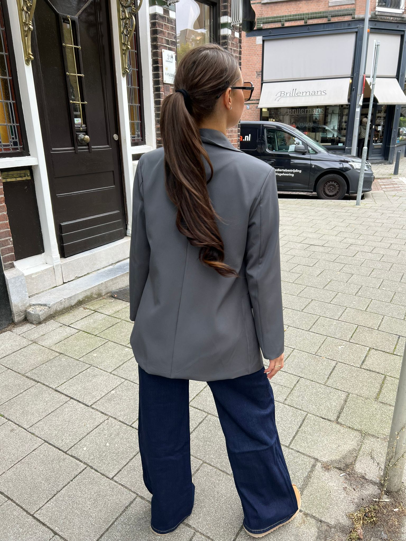 Nola Blazer Dark Grey