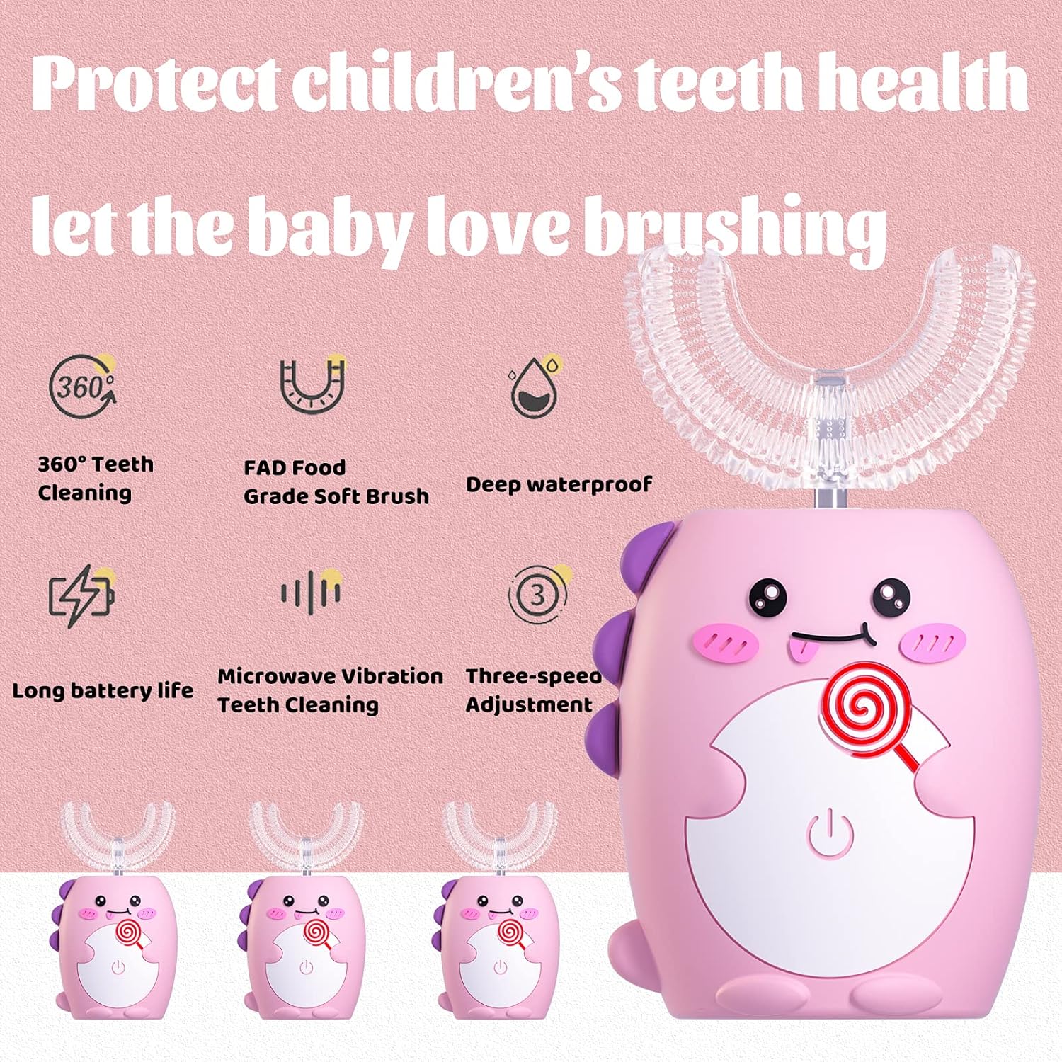 🔥Summer Hot Sale Promotion-47% OFF🦷-Kids' U-Shaped Toothbrush