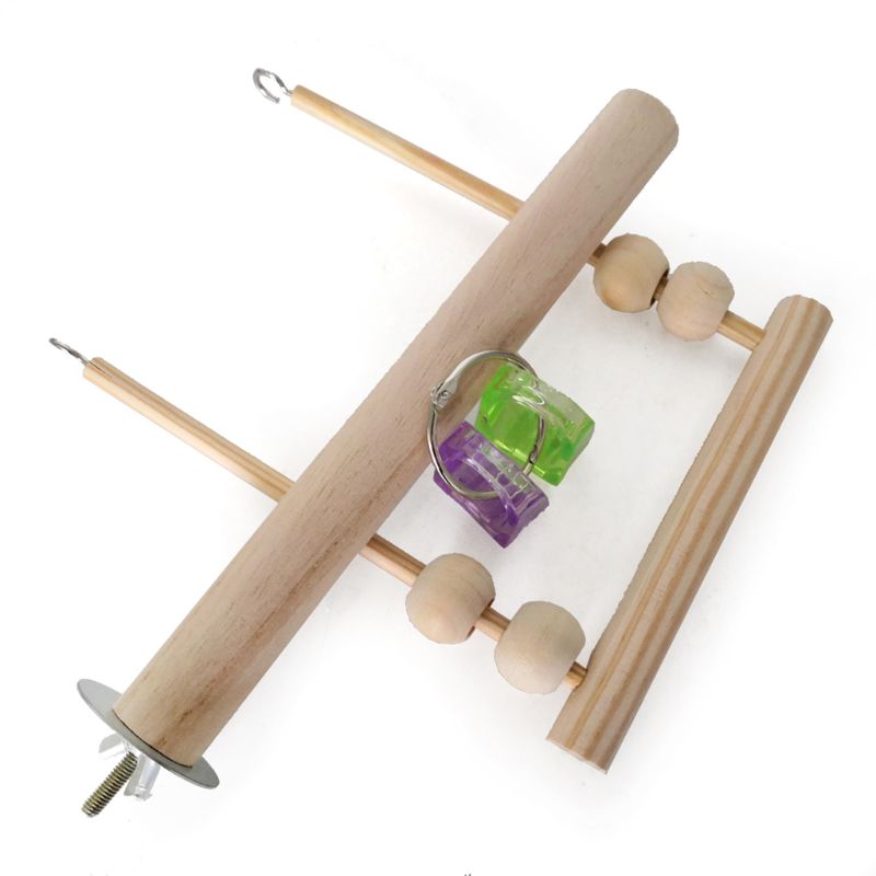 Wooden Perch Stand For Birds