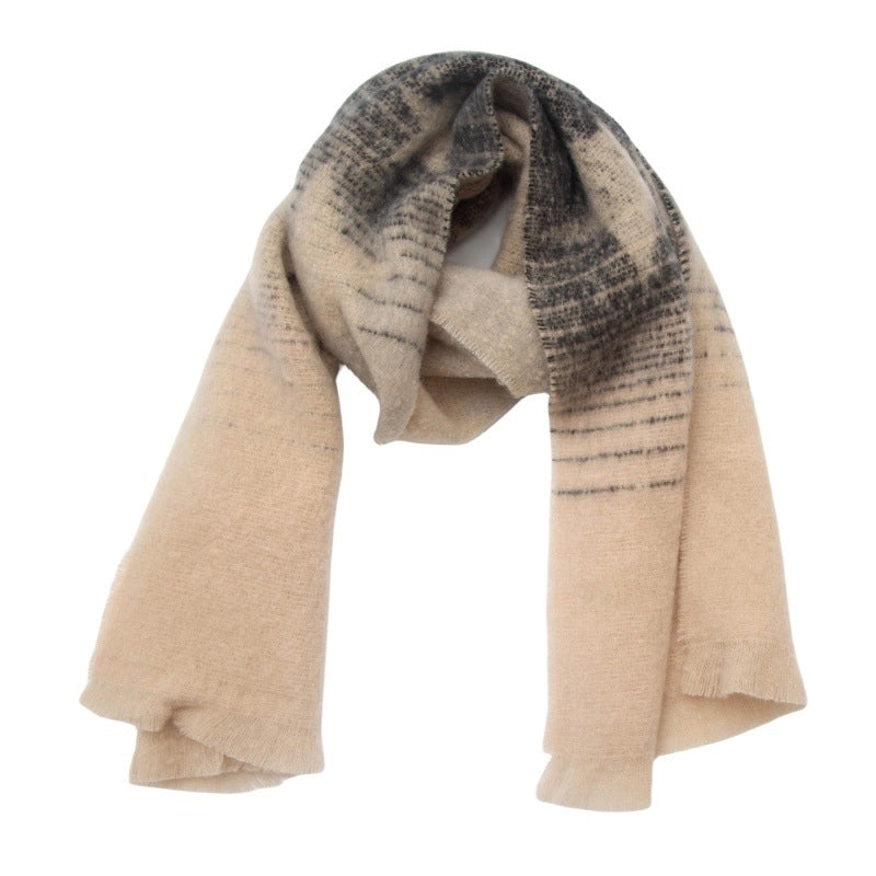 Women's Casual Minimalist Color Block Star Polyester Scarf