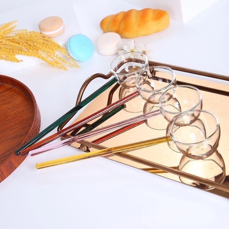 High Borosilicate Heat-resistant Glass Spoon Glass Spoon Hot Oil Spoon Can Be Directly Heated By Open Flame
