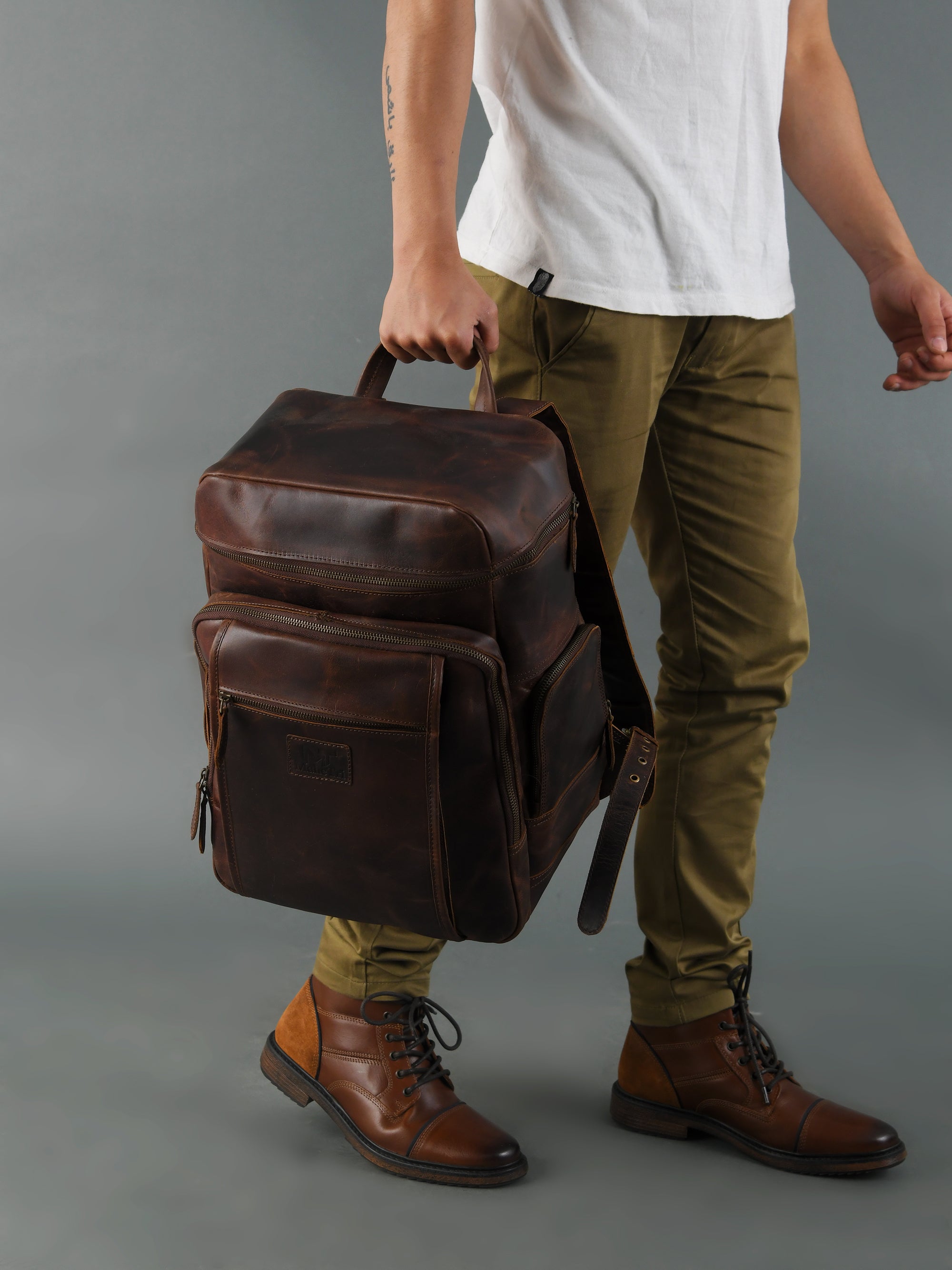 Brown Backpack