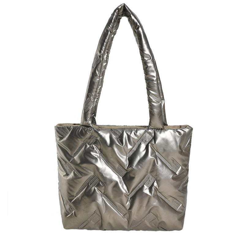 Women's All Seasons Pu Leather Solid Color Streetwear Square Zipper Shoulder Bag