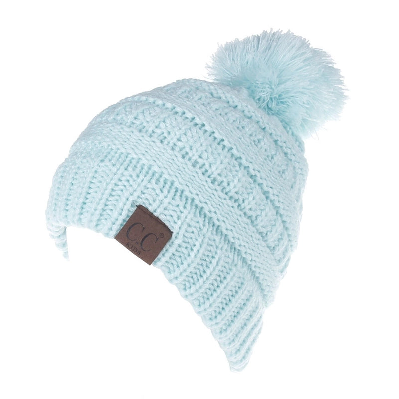 New Men's And Women's Wool Hat Knitted Hat Labeling Wool Ball Fur Ball Hat 11 Colors