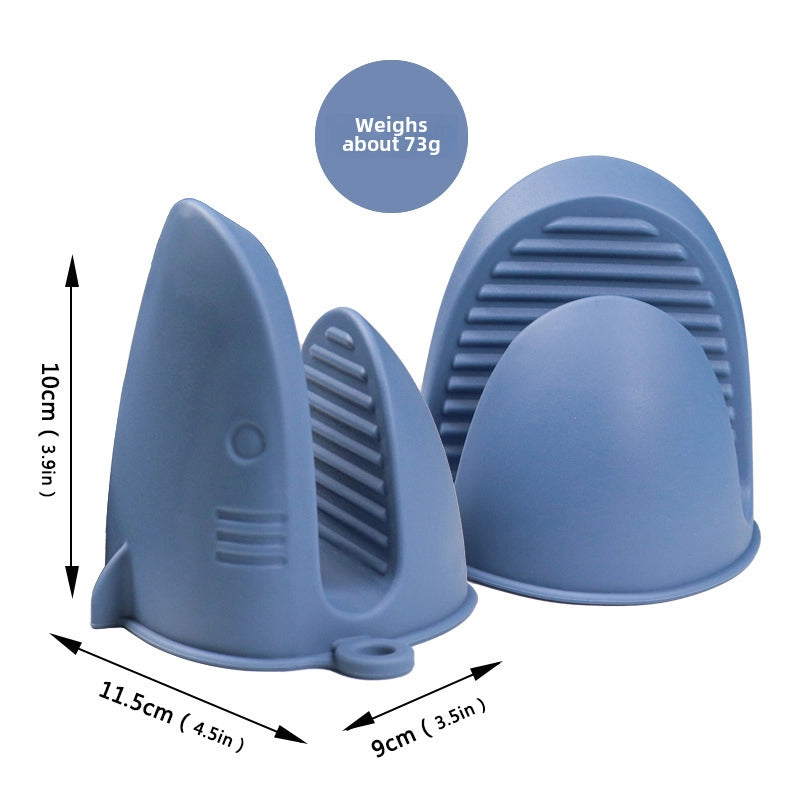 New High Temperature Resistant Shark Silicone Anti-scald Clip Oven Microwave Oven Heat Insulation Clip Bowl Clip Universal Clip Plate Artifact