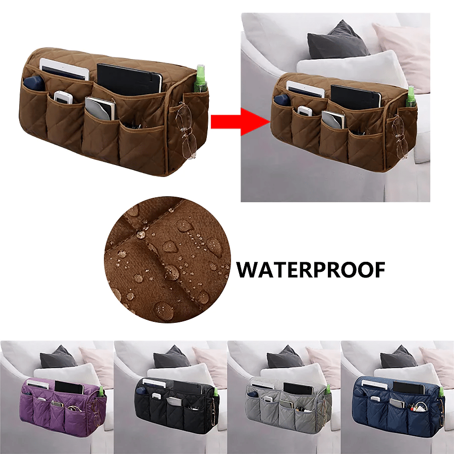 Waterproof Sofa Cover Armrest Cover Organizer  With 14 Pockets -- BUY 2 GET FREE SHIPPING