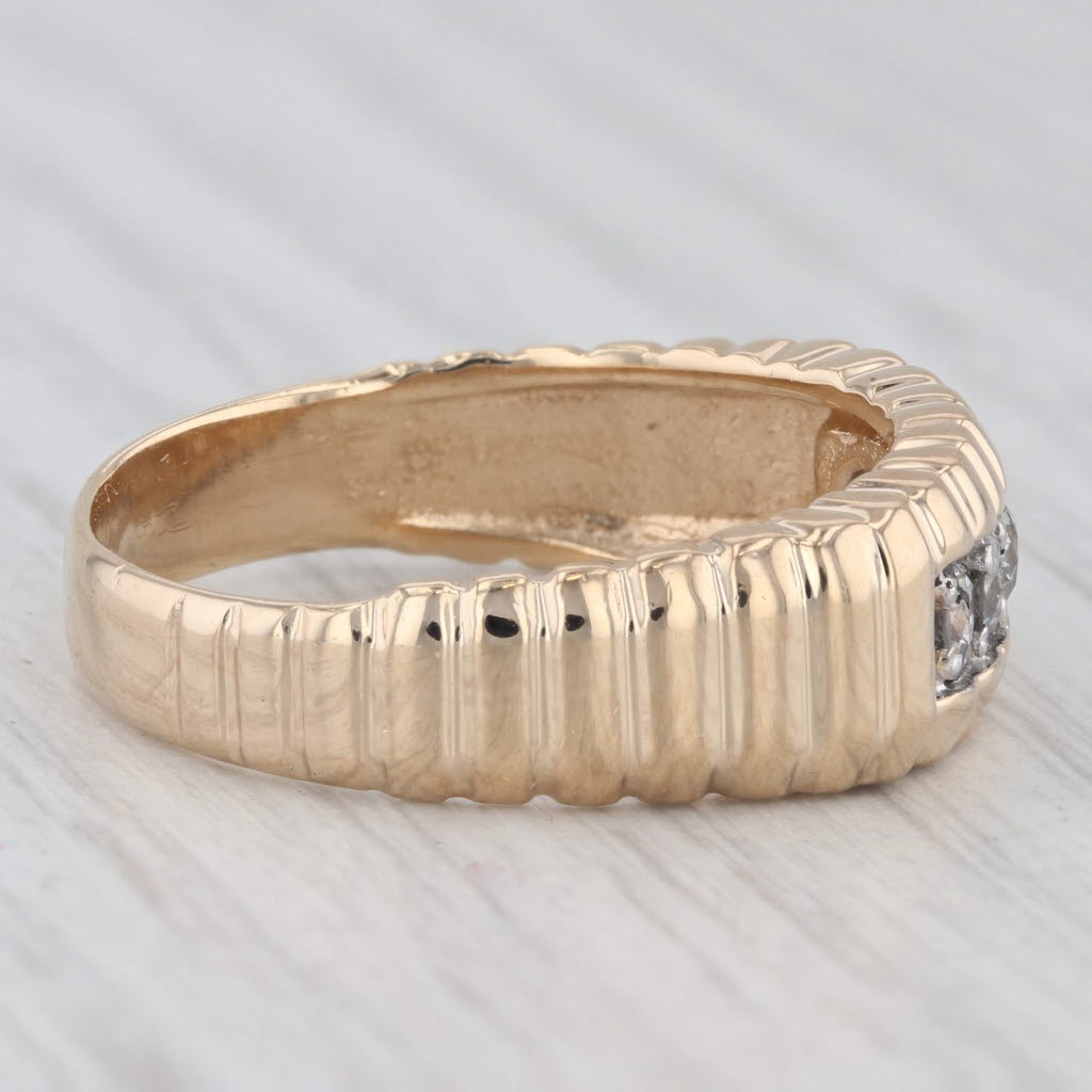 0.50ctw Diamond Ring 14k Yellow Gold Size 9 Men's Wedding Band