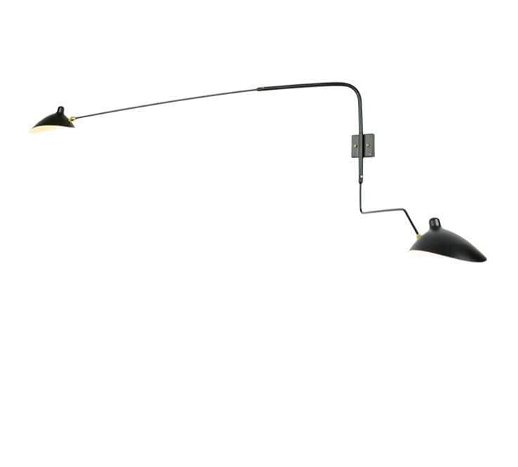 Hagar Double Trois | Mid-Century Wall Lamp