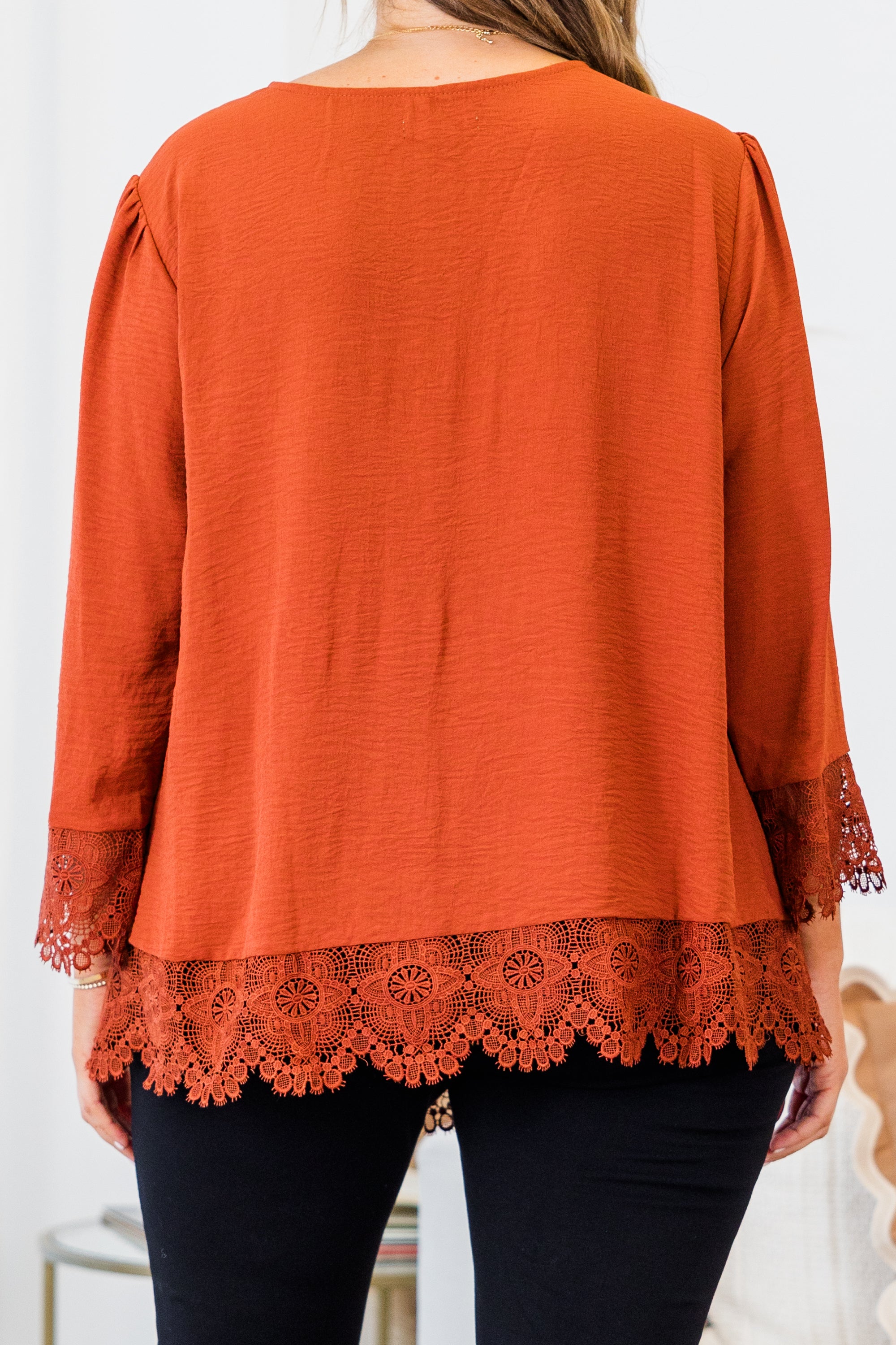 Desert Sunrise Top. Rust