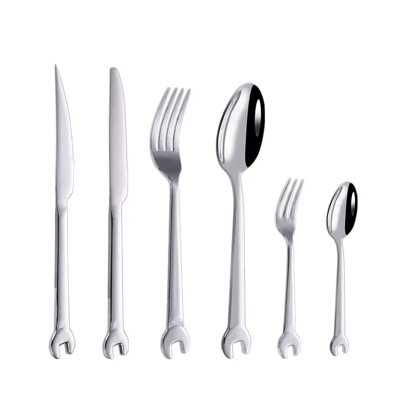 Wrench-Shaped Cutlery 6-Piece Set