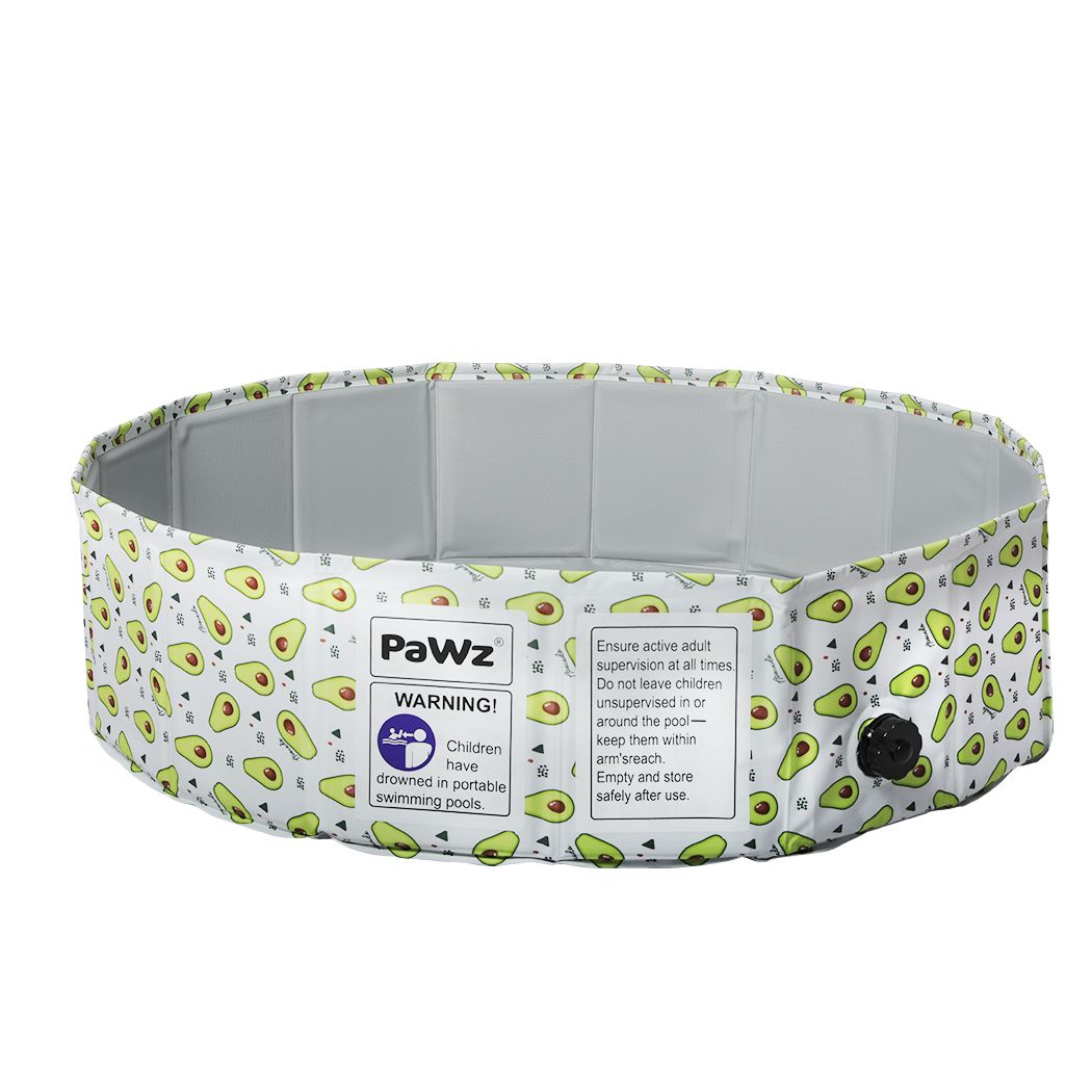 Foldable Pet Swimming Pool in Avocado Print (Various Sizes)