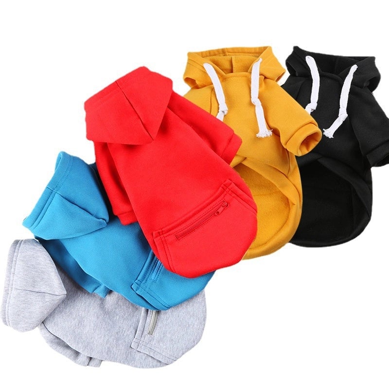 Autumn And Winter Small. Medium And Large Dog Zipper Pocket Dog Dog Clothes Cat Sweater Teddy Bo Meifa Pet Supplies
