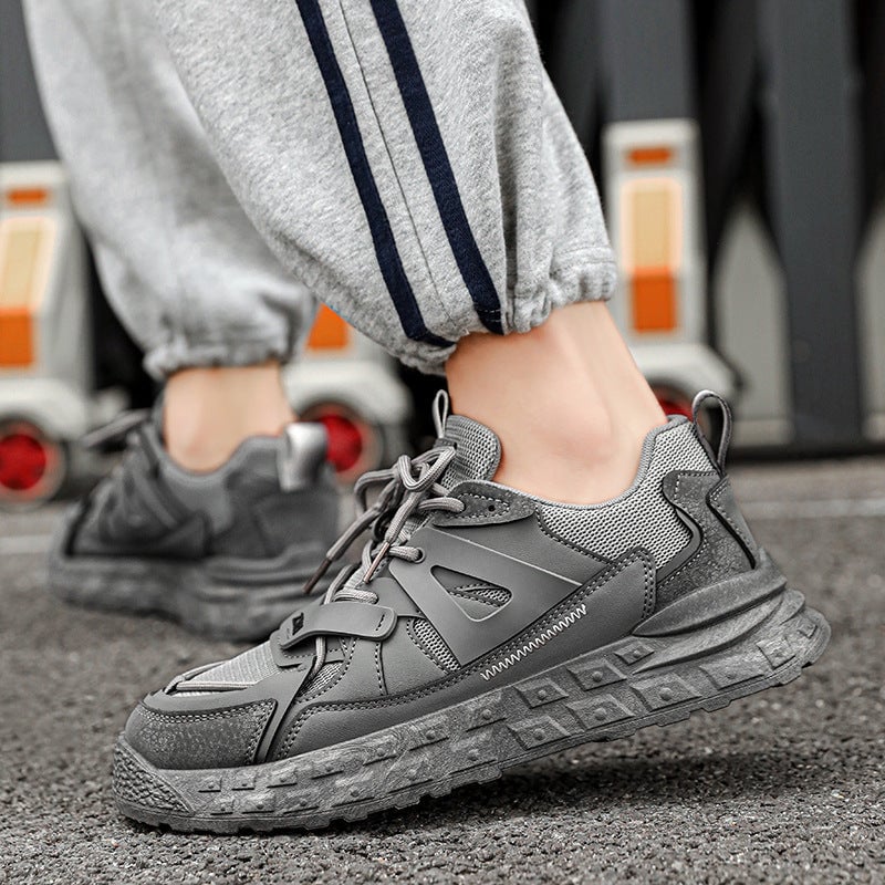 Men's Trendy Solid Color Thick-soled Heightening Shoes