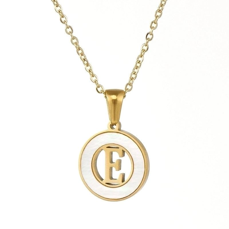 Fashion Letter Stainless Steel Pendant Necklace