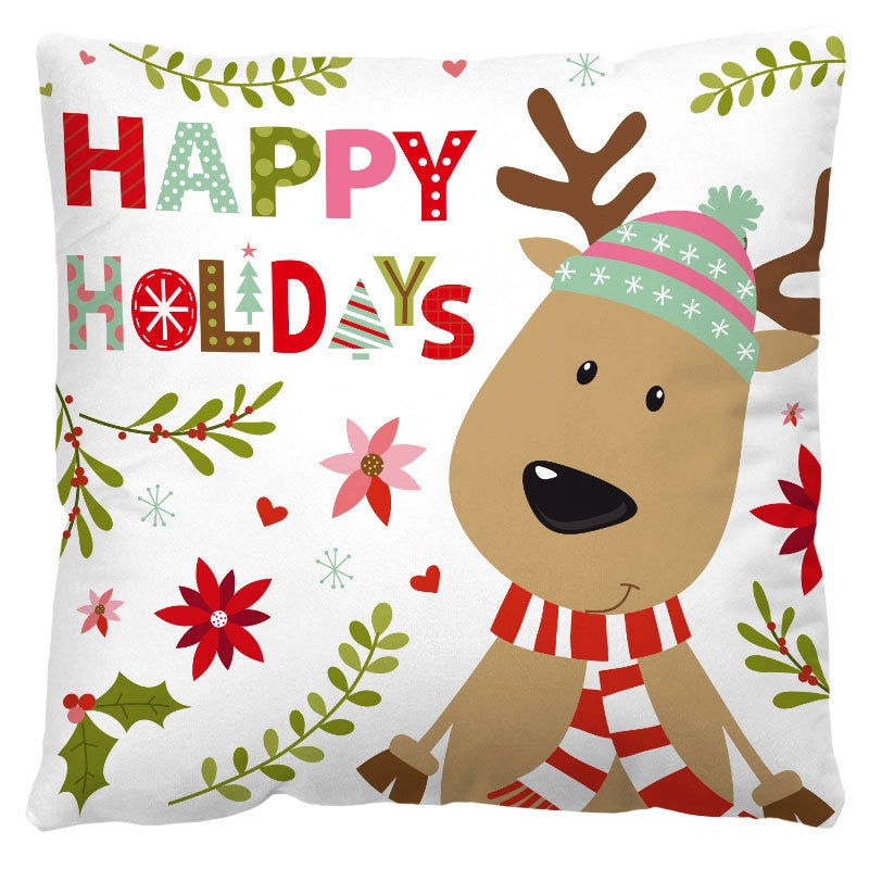 Christmas  Classic Style Christmas Tree Letter Snowman  Pillow Cases Couch & Sofa Decor