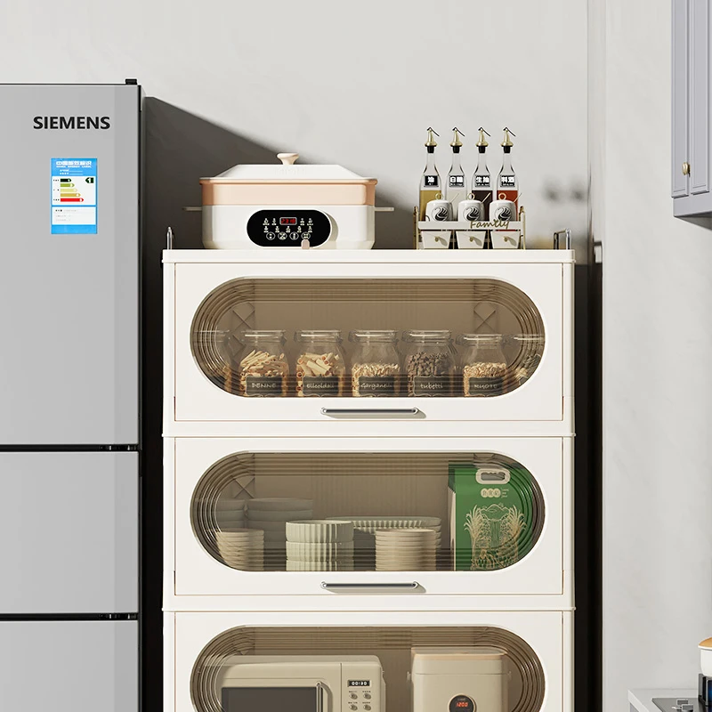 Multilayer Plastic Kitchen Storage Rack Space Saving Crack Shelf Plate Cabinet Organizer for Kitchen Storage