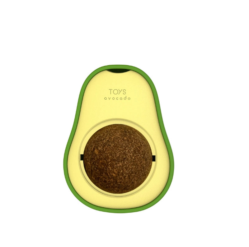 Rotating Mint Avocado Cat Toy Ball - New Trendy  Cat Toy For Self