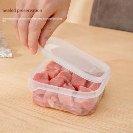 (Pack Of 2) Refrigerator Frozen Meat Preservation Box. Freezer Storage Box