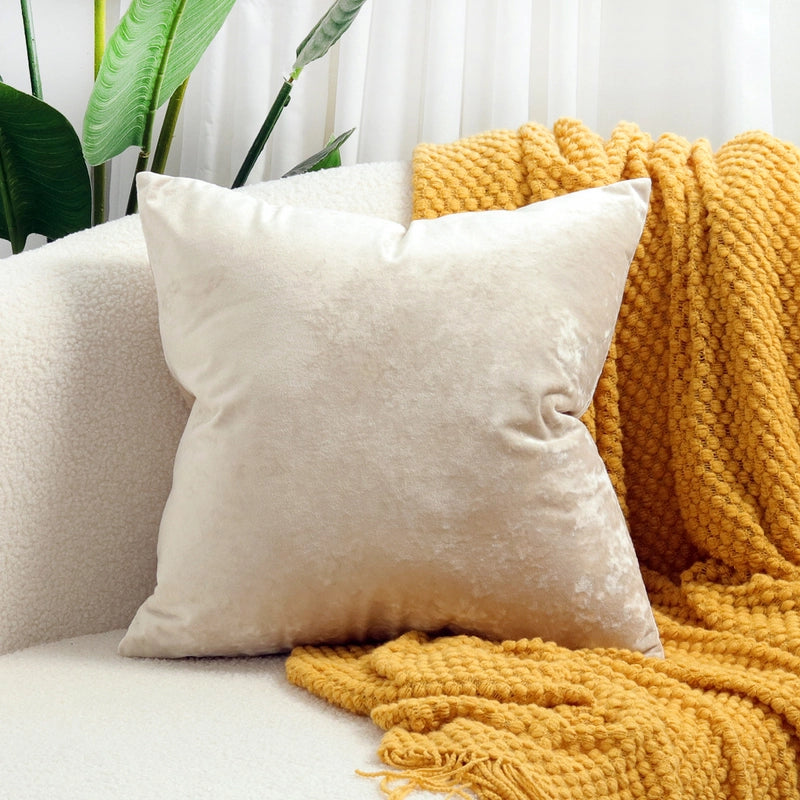 Casual Solid Color Polyester Pillow Cases