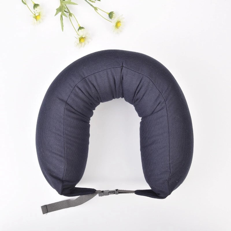 Good Product Foam Particle Pillow Unprinted U-shaped Pillow Cervical Pillow Travel Pillow Neck Pillow Waist Pillow A Generation Of Hair