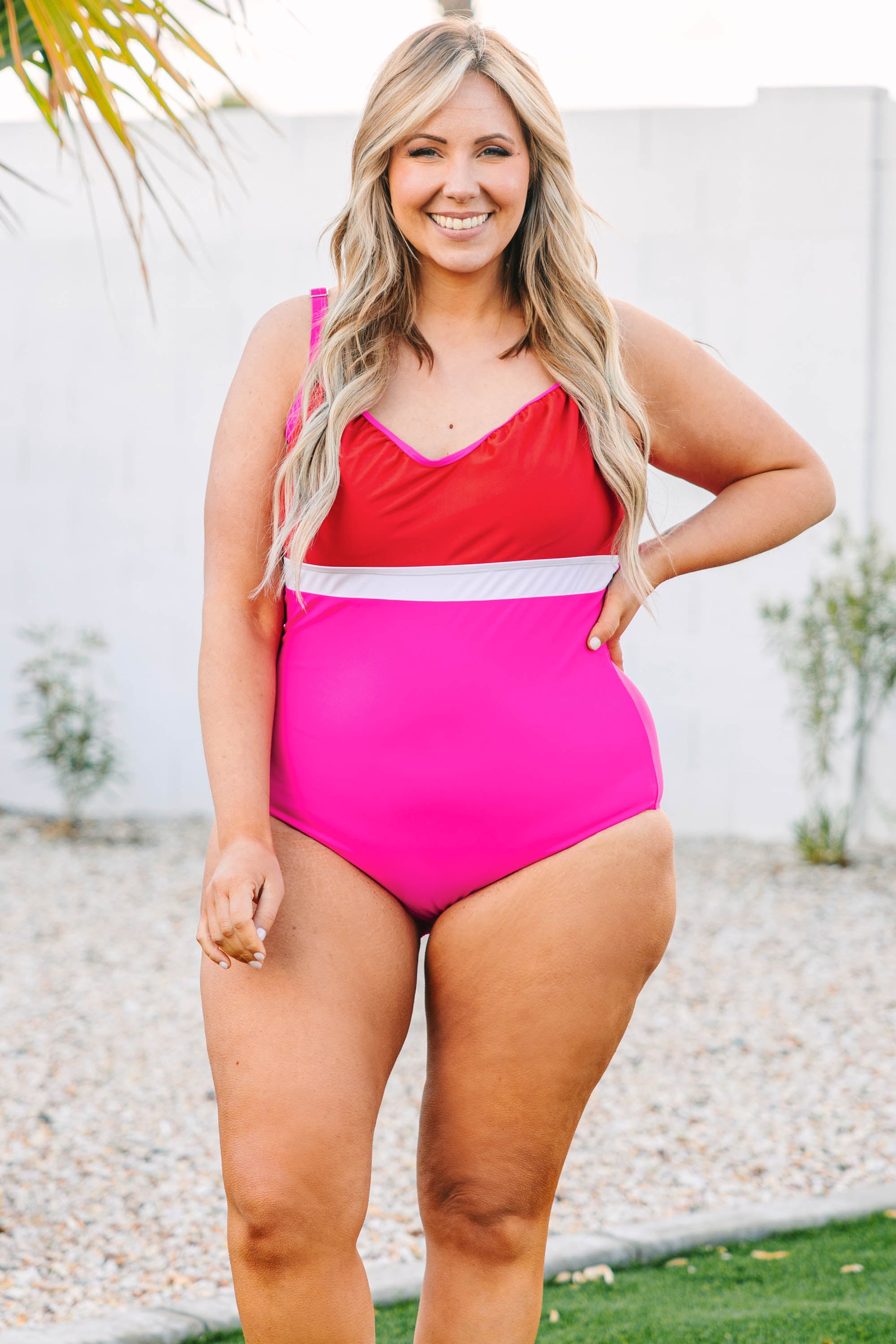 Caribbean Crush Swimsuit. Pink