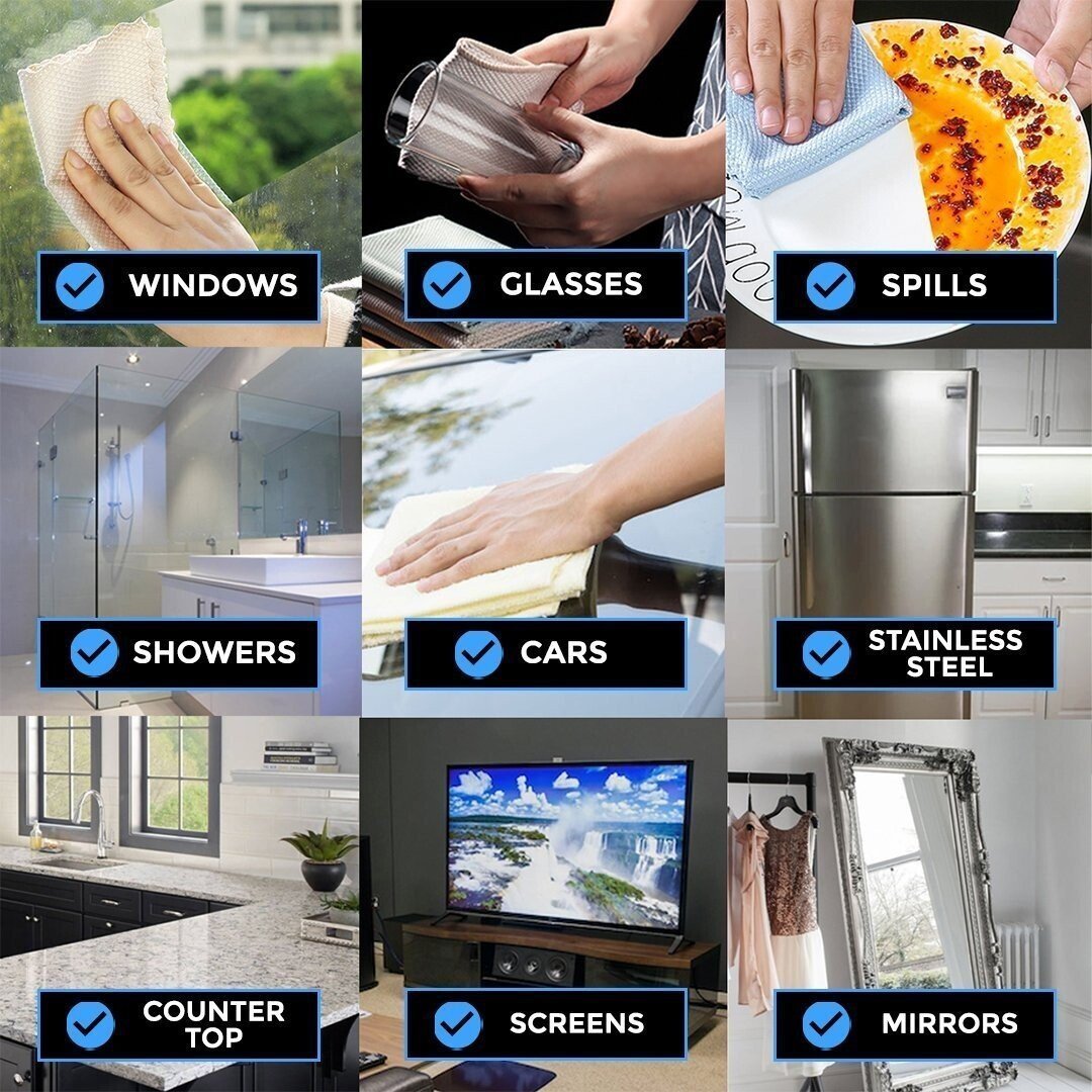 🔥BUY 5 GET 5 FREE🔥Streak-Free Miracle Cleaning Cloths - Reusable