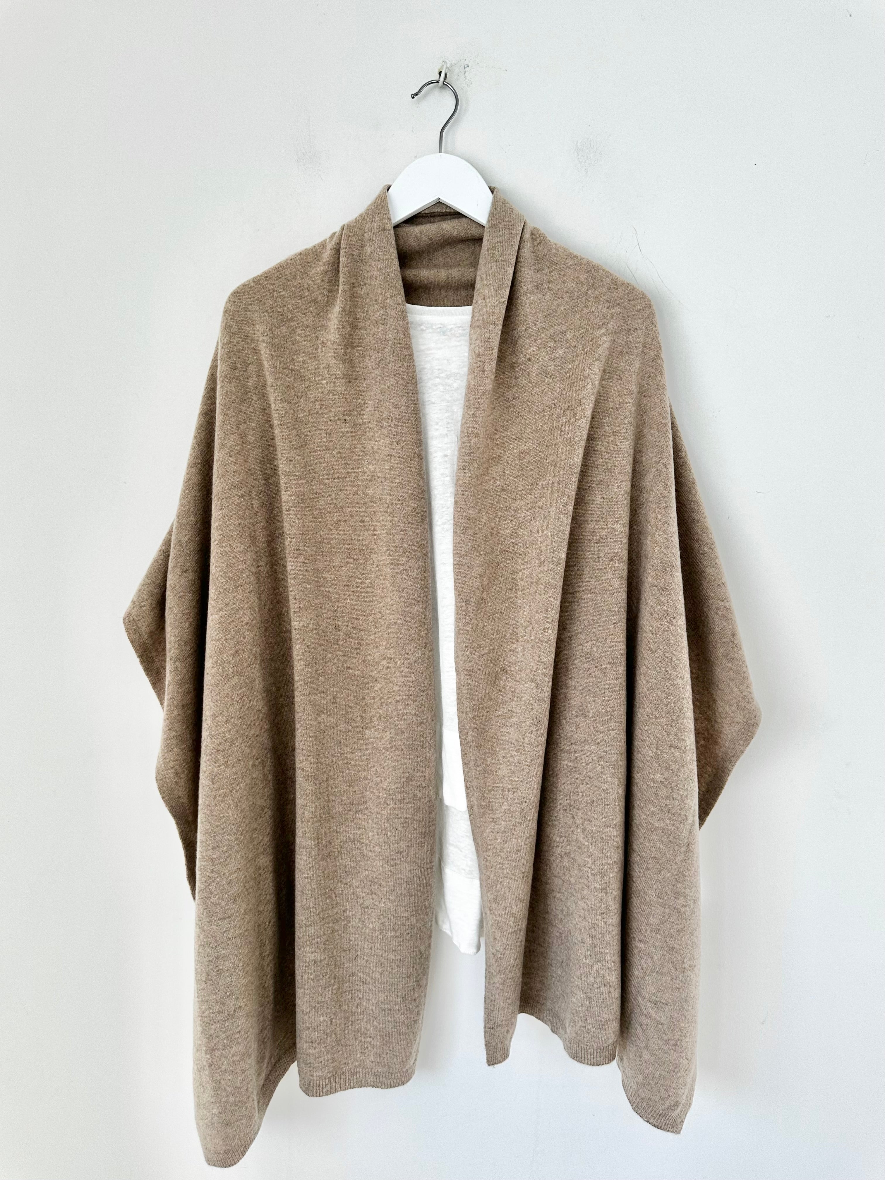 large cashmere scarf-oat almond