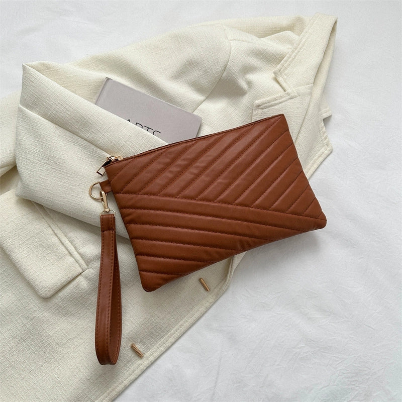 Gold Silver Colorful Pu Leather Solid Color Square Clutches