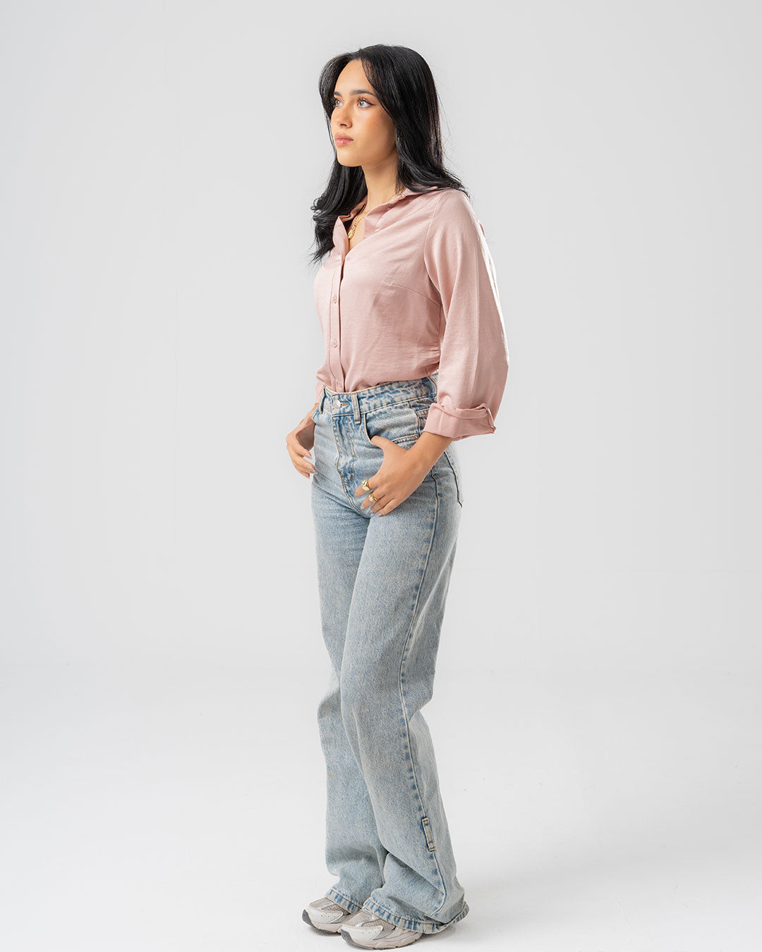 Women's Plain Long Sleeve Blouse