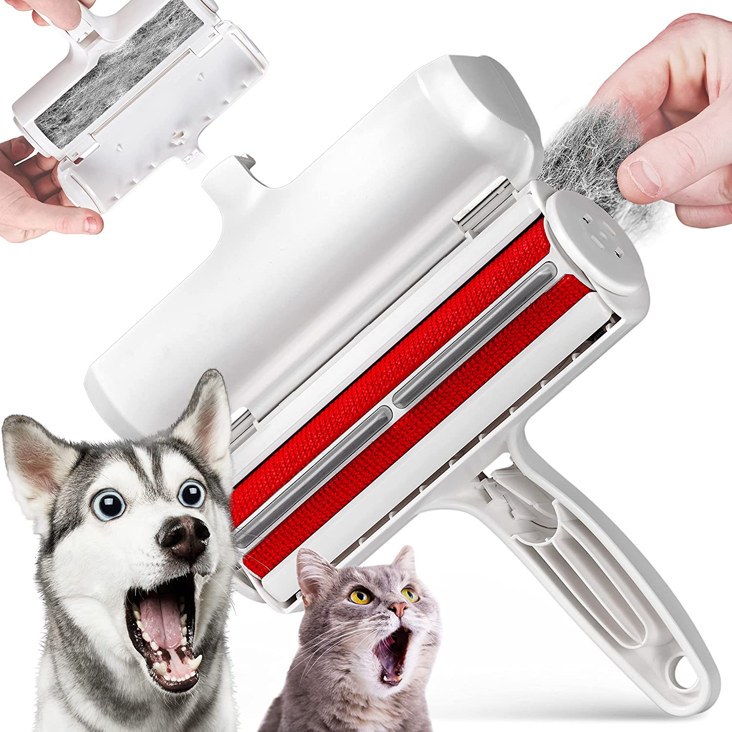 Pet Hair Remover | Portable. Multi-Surface Lint Roller & Animal Fur Removal Tool