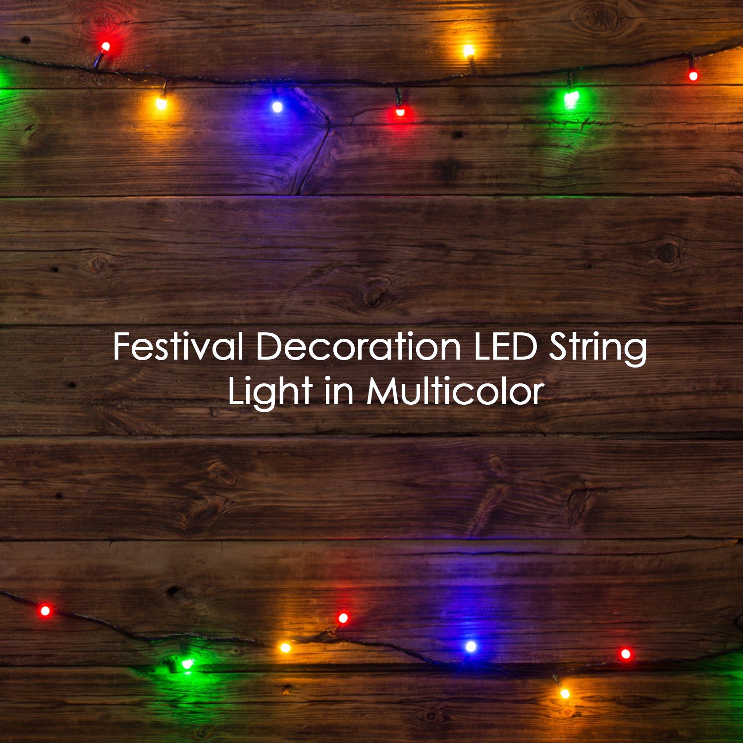 3Mtr Home Decoration Diwali & Wedding LED Christmas String Light Indoor and Outdoor Light .Festival Decoration Led String Light. Multi-Color Light (15L 3 Mtr)