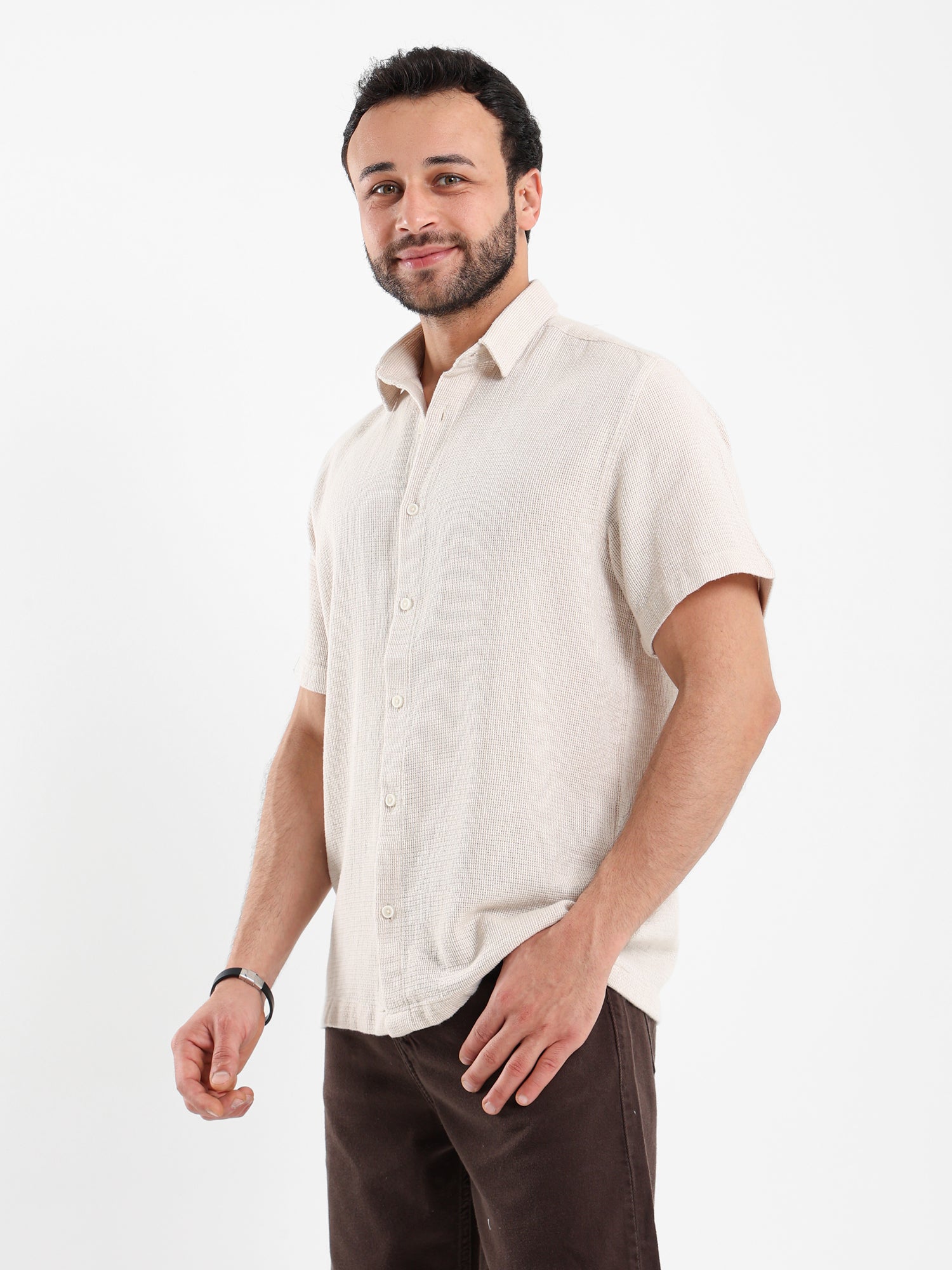 Textured Short Sleeve Shirt