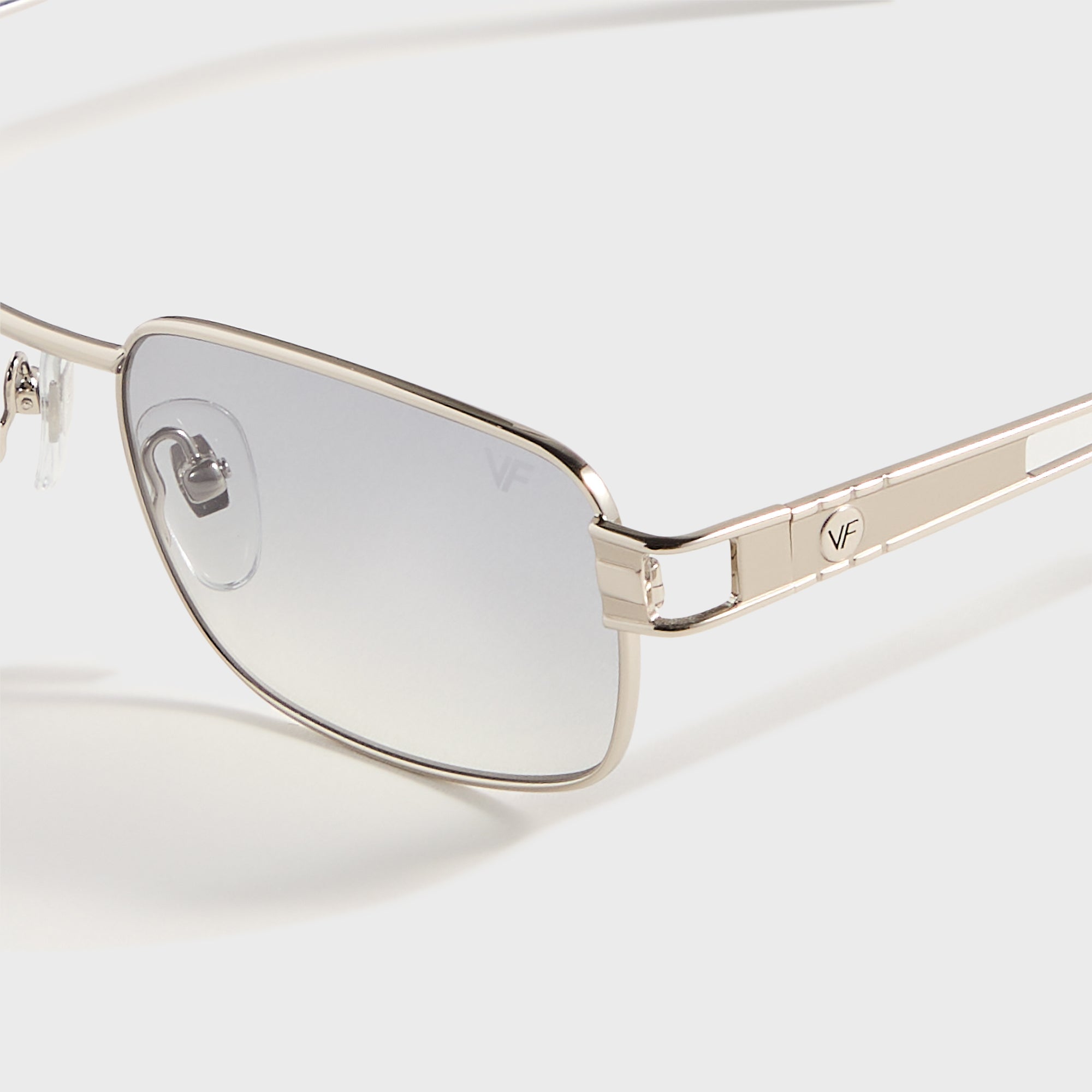Vintage Frames Dime 24KT - White Gold / Charcoal Gradient