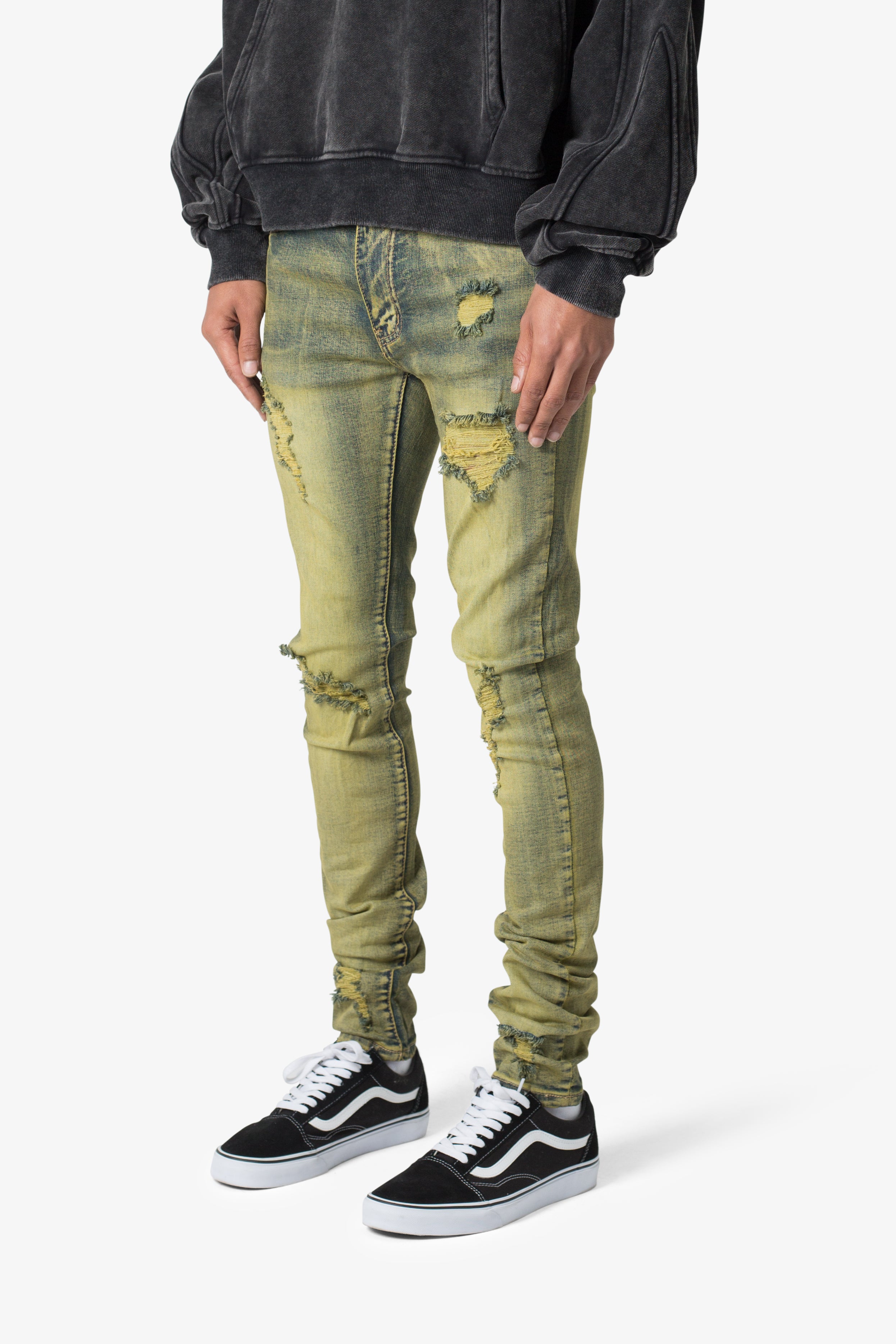 X609 Algae Skinny Denim - Green