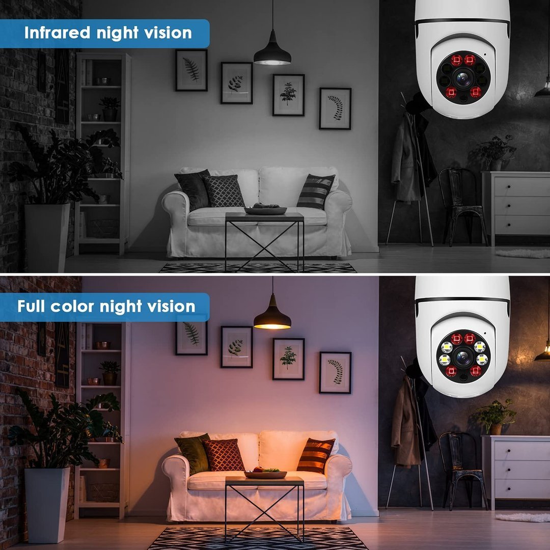 Wireless Wifi Light Bulb Camera Security Camera🔥