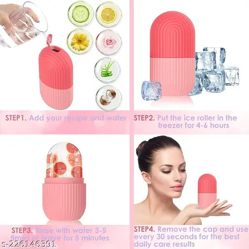 Ice Roller for Face Enhance Skin Glow Reusable Facial Massager