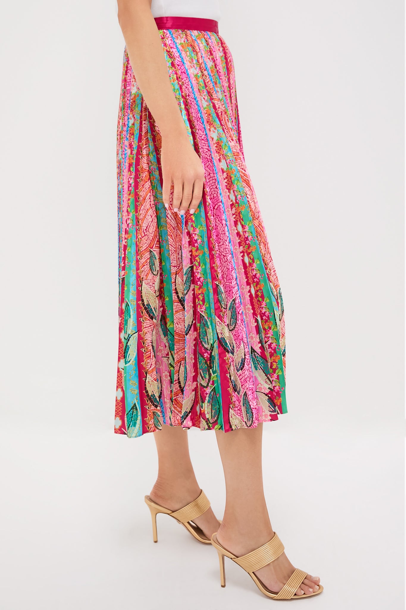 Mosaic Stripe Placement Kim Skirt