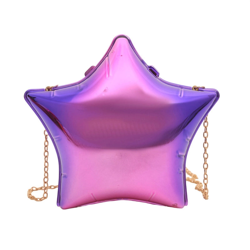 Women's Small Arylic Solid Color Elegant Pentagram Lock Clasp Square Bag