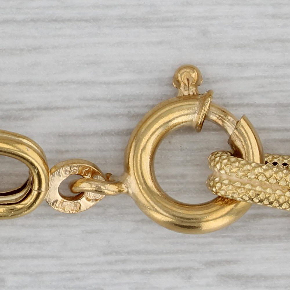 Long Cable Chain Necklace 18k Yellow Gold 29.75 6.7mm