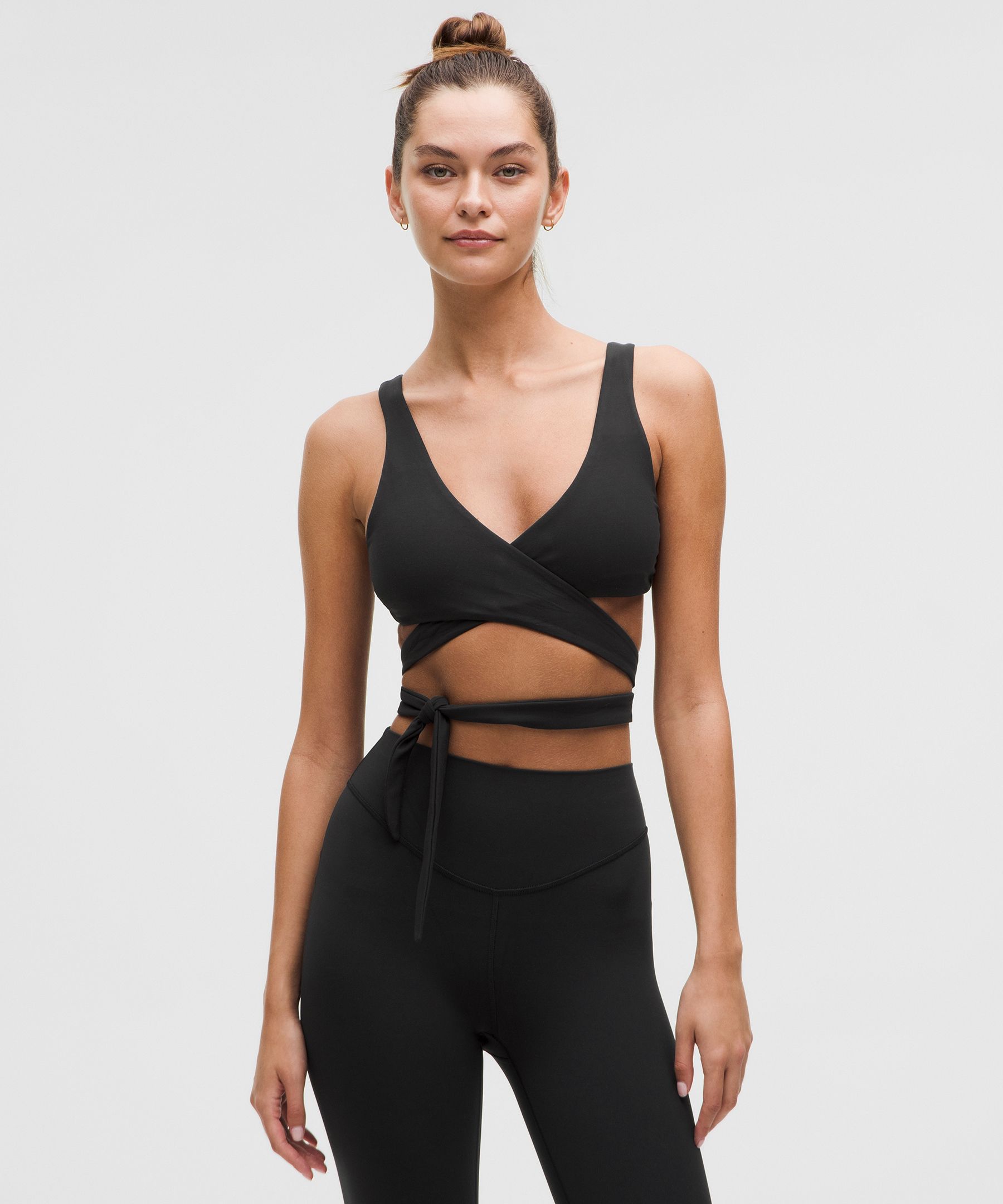 Nulu Wrap-Front Tie Bra Light Support, A/B Cup