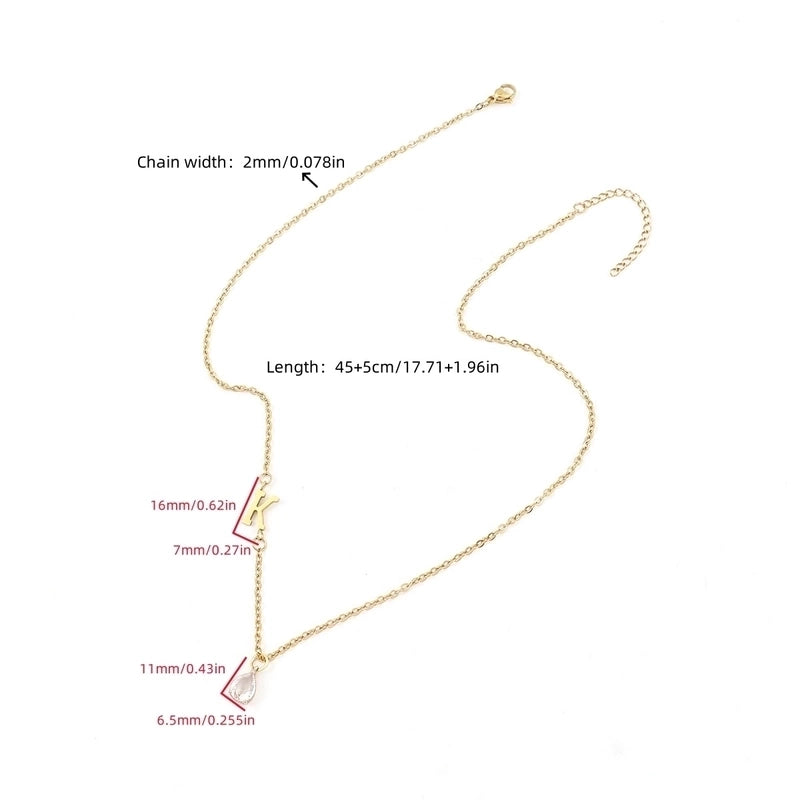 Casual Classic Style Letter 201 Stainless Steel 304 Stainless Steel Pendant Necklace