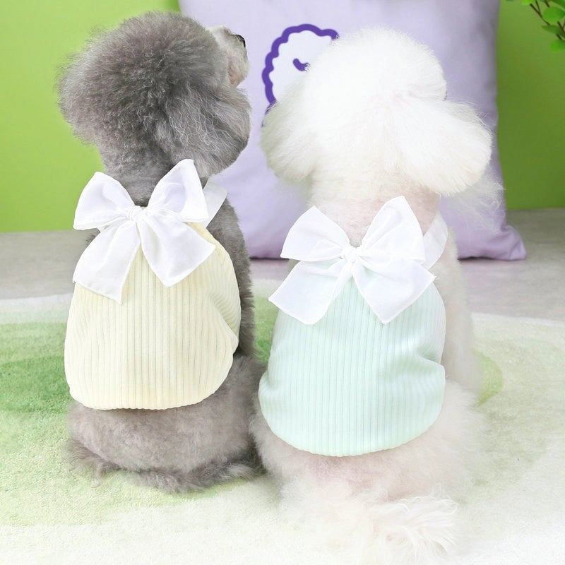 Cute Spring Summer New Pet Clothes Dog Dress Puff Skirt Luxury Teddy Bichon Poodle 23 Lightweight Luxury Puff Skirt