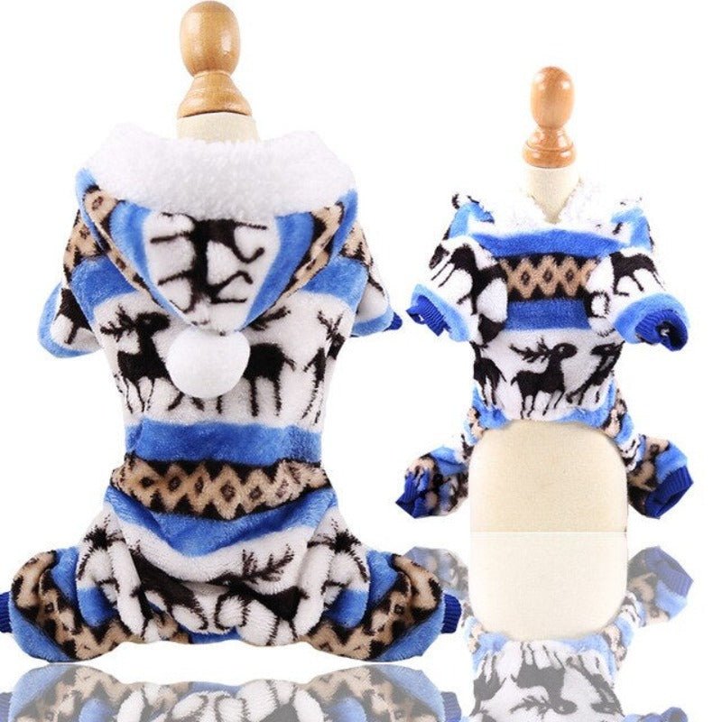 Soft Warm Dog Jumpsuits Clothing Pajamas